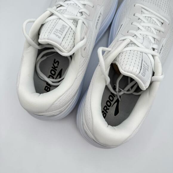Brooks Ghost Max 2 Bright White Road Running Walking Sneakers Men’s Size 12.5 - Picture 6 of 8